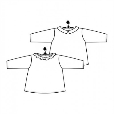 Patron Marguerite Et Basile Blouse Bebe Couture Laboratoire Familial