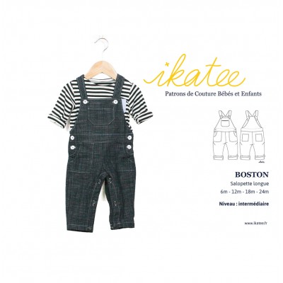 Patron Salopette Bebe Boston 6 A 24 Mois Patron Salopette Bebe Boston 6 A 24 Mois