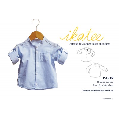 Patron Chemise Bebe Col Mao Paris 6 Mois 2 Ans Ikatee Lulu La Luciole Patron Chemise Bebe Col Mao Paris 6 Mois 2 Ans Ikatee Lulu La Luciole